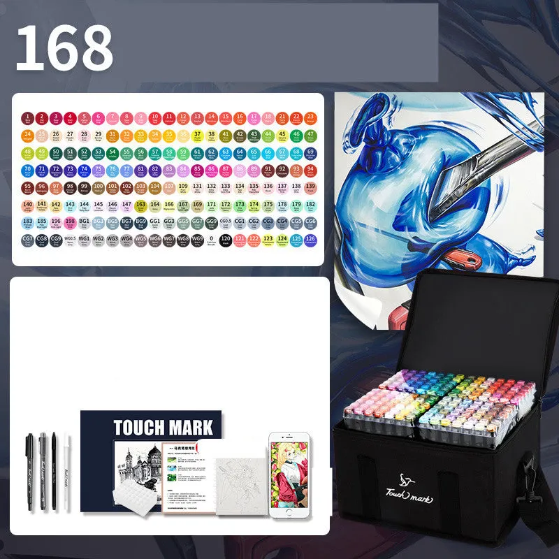 Children's watercolour pen set with flower pencil bag featuring 24 to 36 colour options for school art projects