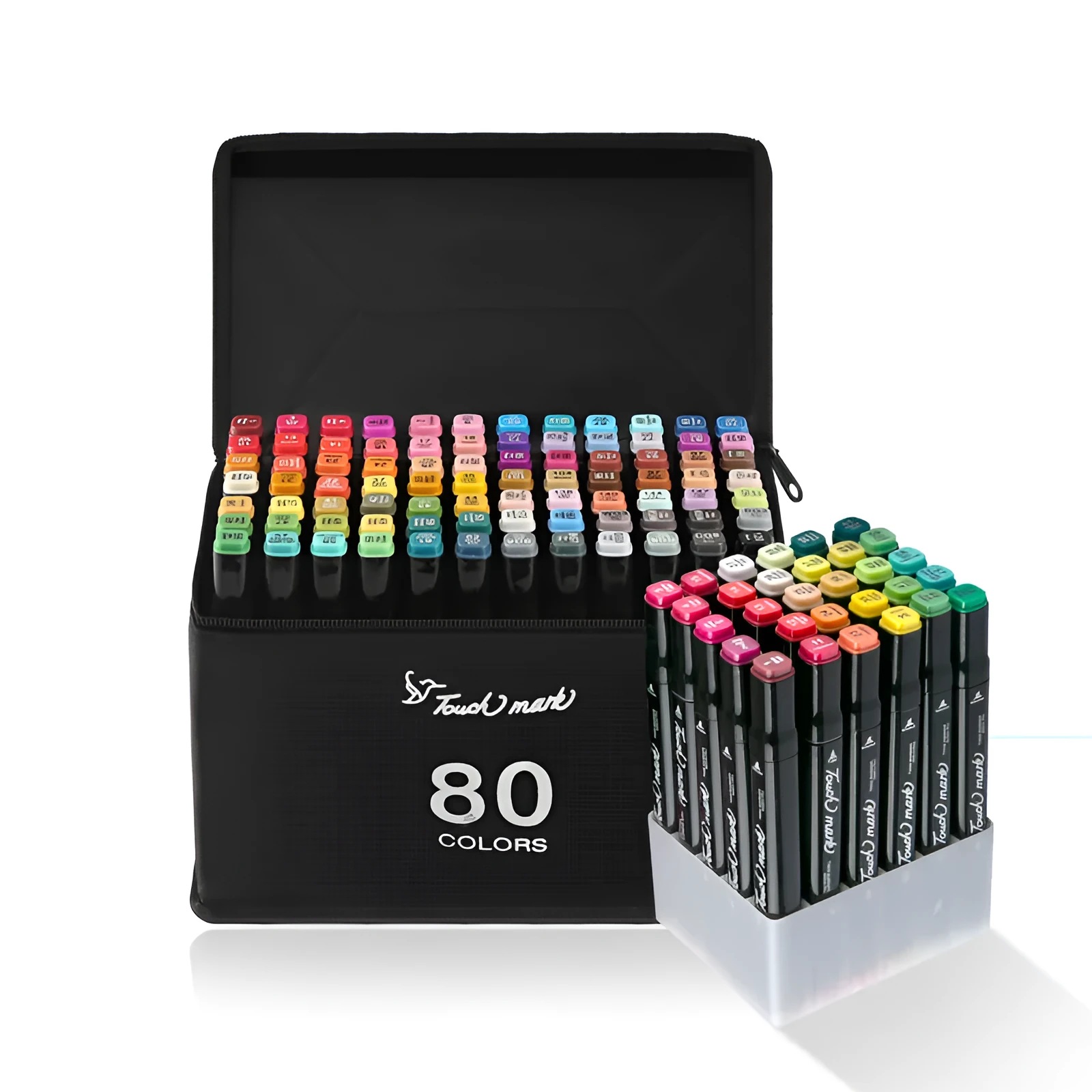 Children's watercolour pen set with flower pencil bag featuring 24 to 36 colour options for school art projects