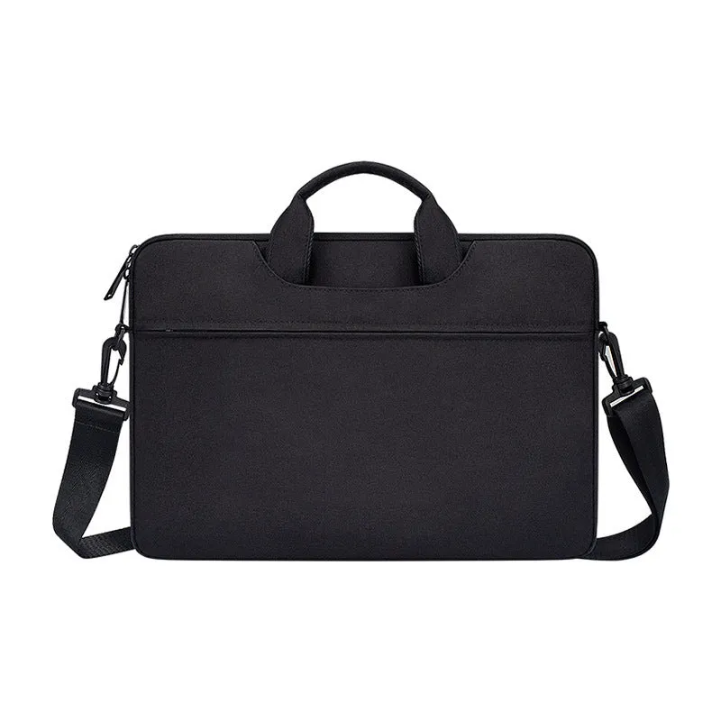 Waterproof Oxford cloth laptop bag 13-15.6 inch with lock and shoulder strap horizontal square