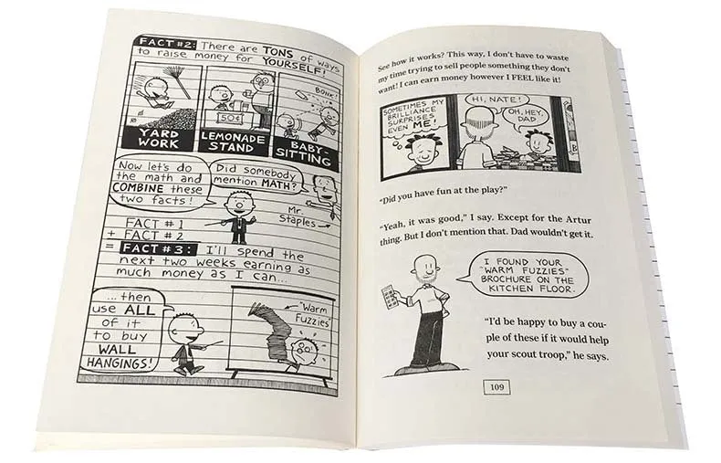 Big Nate 8-book box set cardboard cover with cartoon illustrations of Nate Wright
