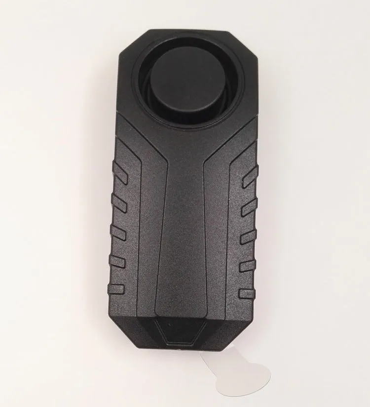 Black installation-free rainproof anti-theft alarm for motorcycle or electric car with remote control