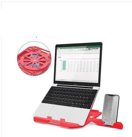 Notebook stand adjustable 7 angles engineering plastic black white 283x278x22mm