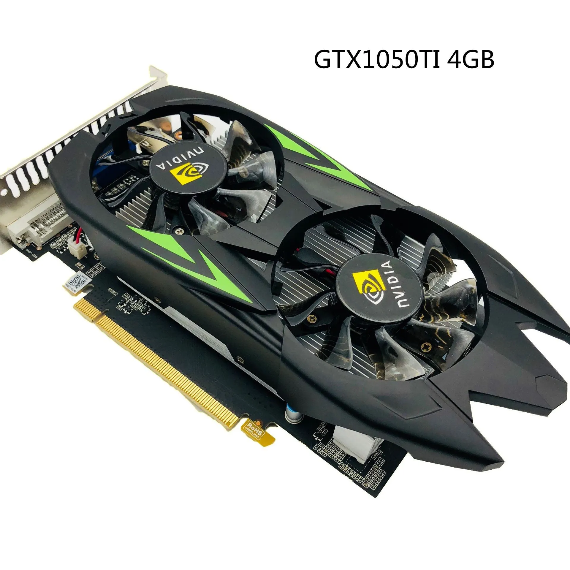 D5 3G desktop graphics card with 192-bit memory and 900MHz frequencies, model style GTX1050TI 4GB