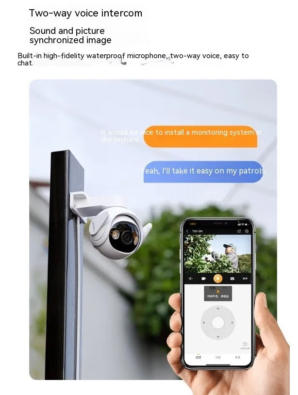 5 million pixel outdoor security camera 2-inch ball wall mount with infrared night vision