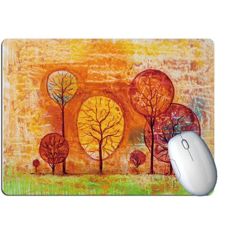 Creative personality art rubber keyboard pad with non-slip base in 24x20cm size on a desk