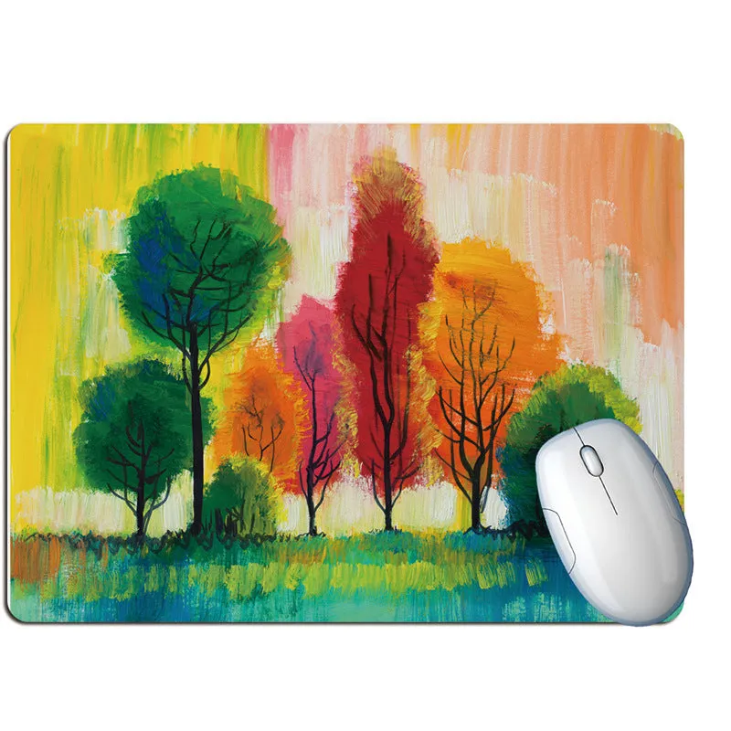 Creative personality art rubber keyboard pad with non-slip base in 24x20cm size on a desk