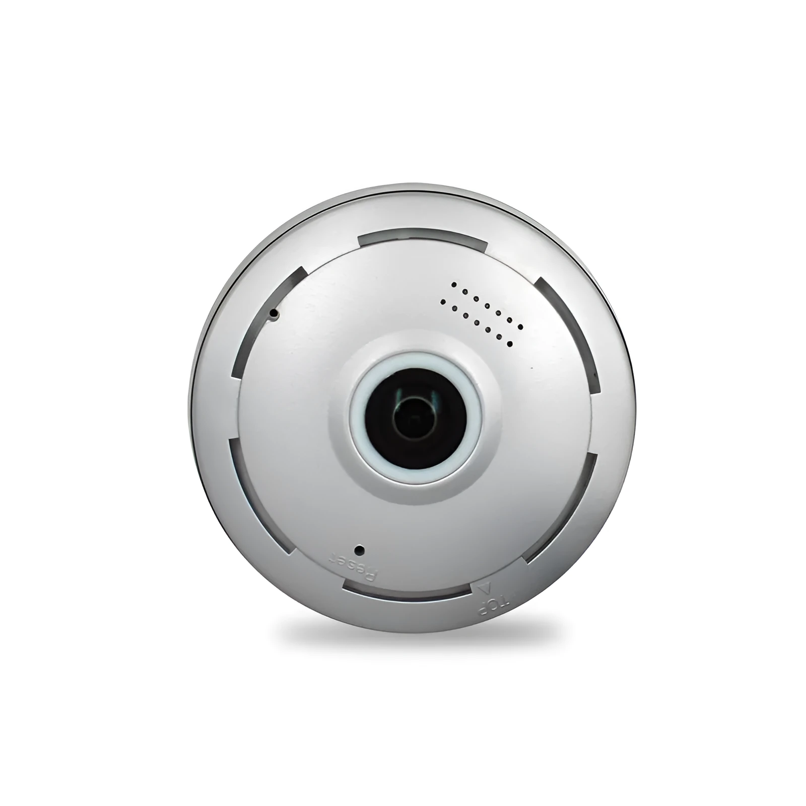 Fisheye network camera 1.3 megapixel plastic housing indoor hemispherical lens security
