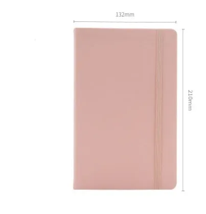 A5 tactile PU hardcover notebook with 96 sheets of 100gsm white paper, available in ten colours including black and red