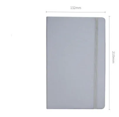 A5 tactile PU hardcover notebook with 96 sheets of 100gsm white paper, available in ten colours including black and red