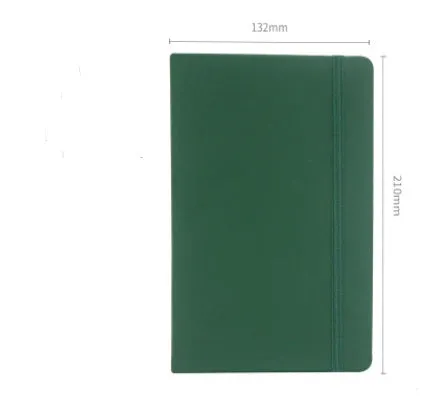 A5 tactile PU hardcover notebook with 96 sheets of 100gsm white paper, available in ten colours including black and red