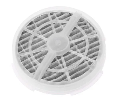 White USB desktop air freshener with anion generator, 125mm diameter, 194mm height, on desk with USB cable