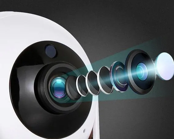 1080p AI PTZ WiFi security camera with automatic tracking and night vision for indoor home surveillance