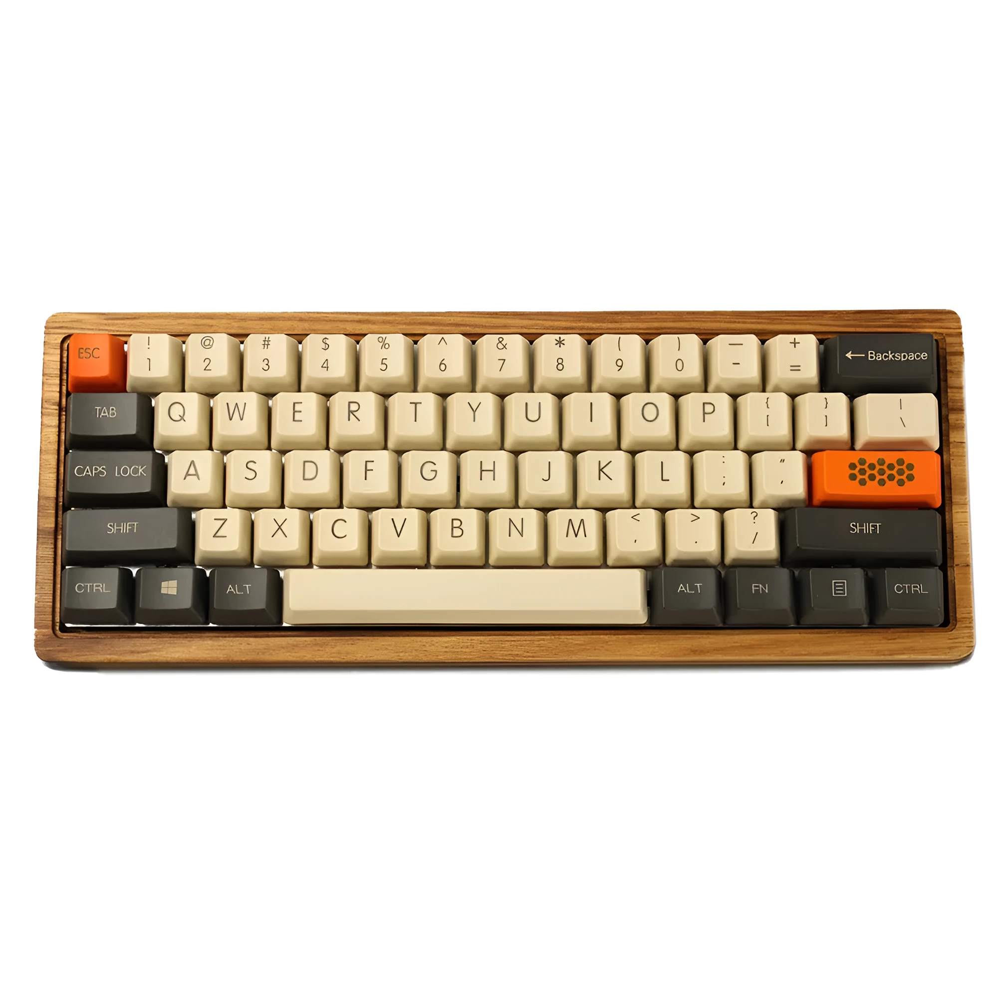 Mechanical keyboard keycap set in large carbon colour matching, 104 keys, wired USB, waterproof