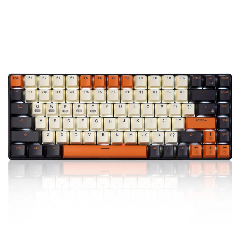 Mechanical keyboard keycap set in large carbon colour matching, 104 keys, wired USB, waterproof