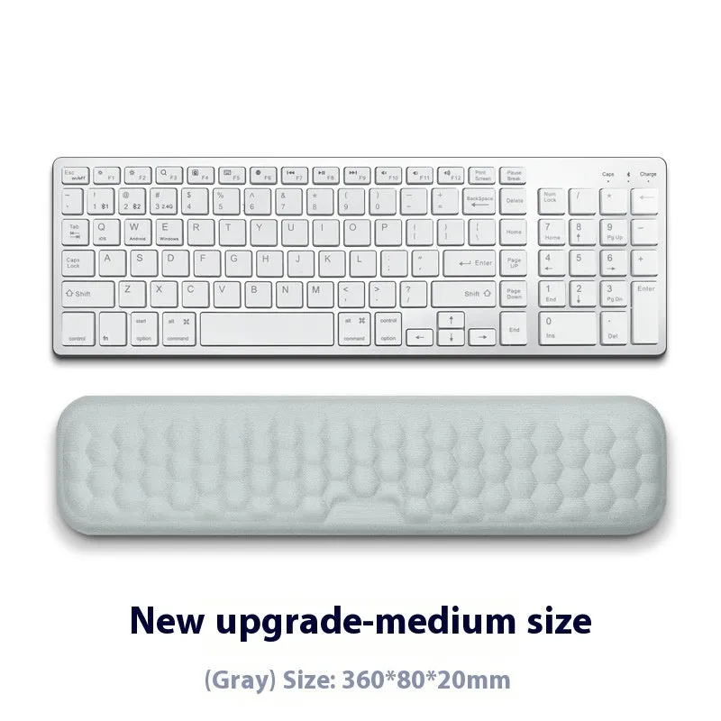 Memory foam mouse wrist pad with silicone base in black cloth cover option