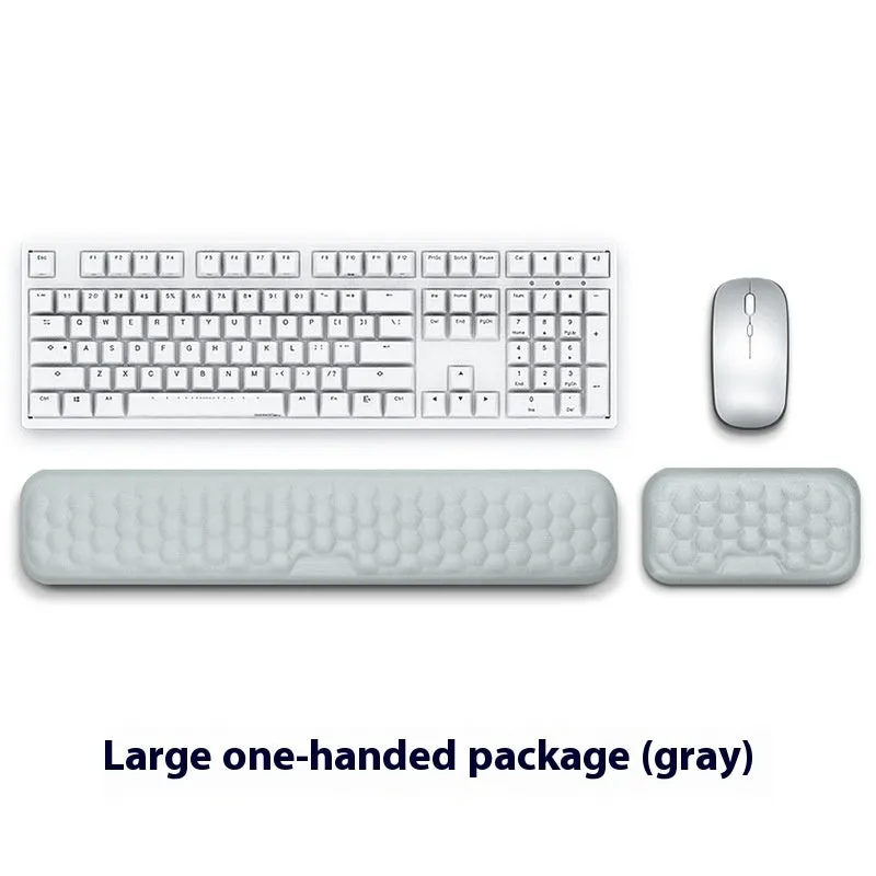 Memory foam mouse wrist pad with silicone base in black cloth cover option