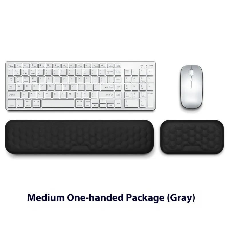 Memory foam mouse wrist pad with silicone base in black cloth cover option