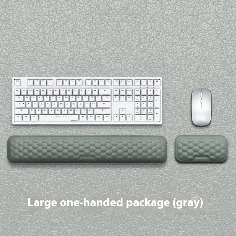 Memory foam mouse wrist pad with silicone base in black cloth cover option