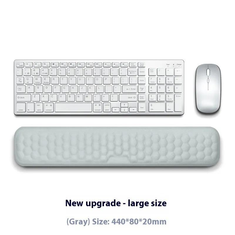 Memory foam mouse wrist pad with silicone base in black cloth cover option