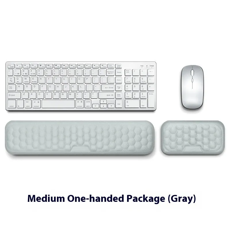 Memory foam mouse wrist pad with silicone base in black cloth cover option