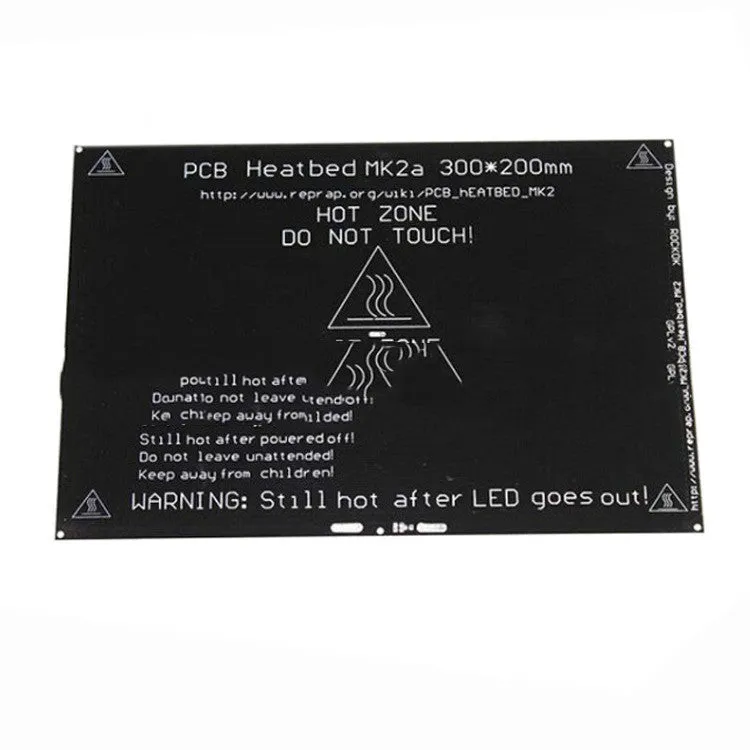 MK2A 3D printer hot bed platform aluminium substrate 200x300mm replacement build plate