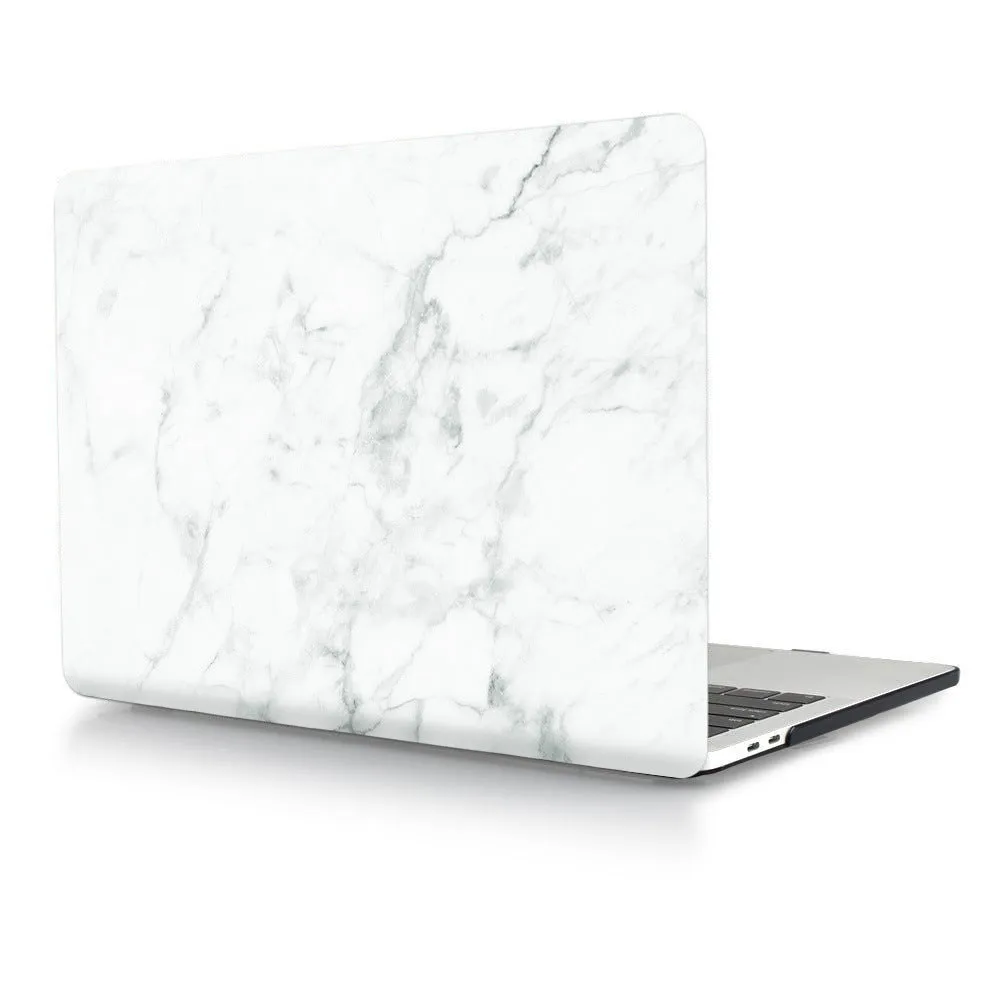 Custom printed transparent plastic protective case for MacBook 2018 Air 13 inch with designable top cover