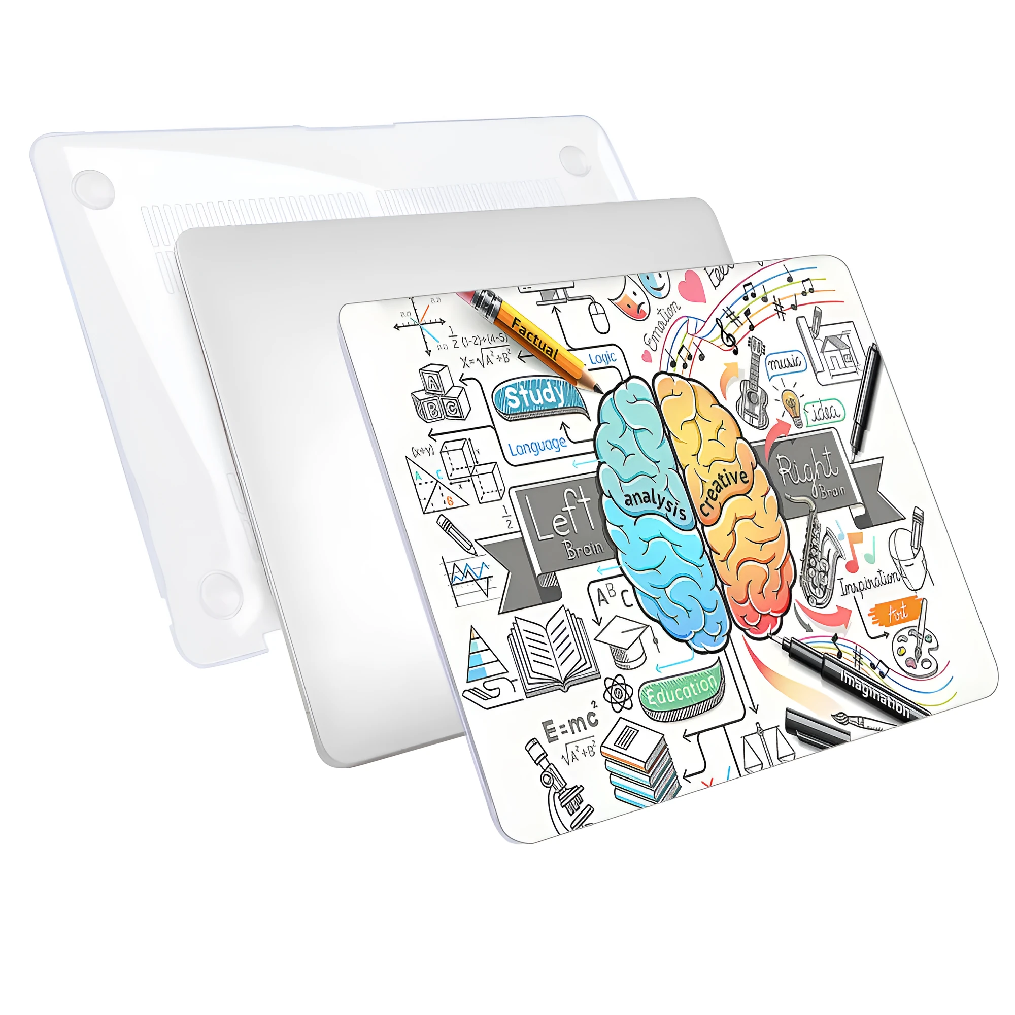 Hard shell transparent protective case for MacBook Air 13 inch, model A1932, polycarbonate cover