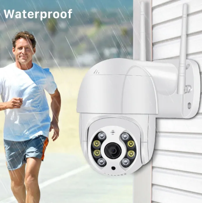 2MP 1080P wireless WiFi AI surveillance camera ball machine with dual light infrared night vision and cloud storage