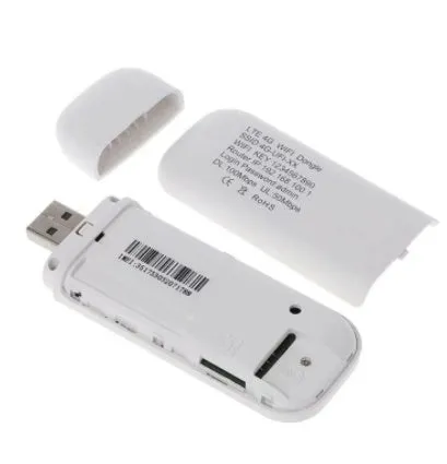 White 4G USB router dongle for desktop notebook and tablet connectivity