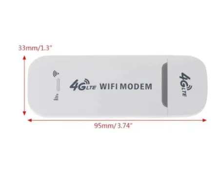 White 4G USB router dongle for desktop notebook and tablet connectivity