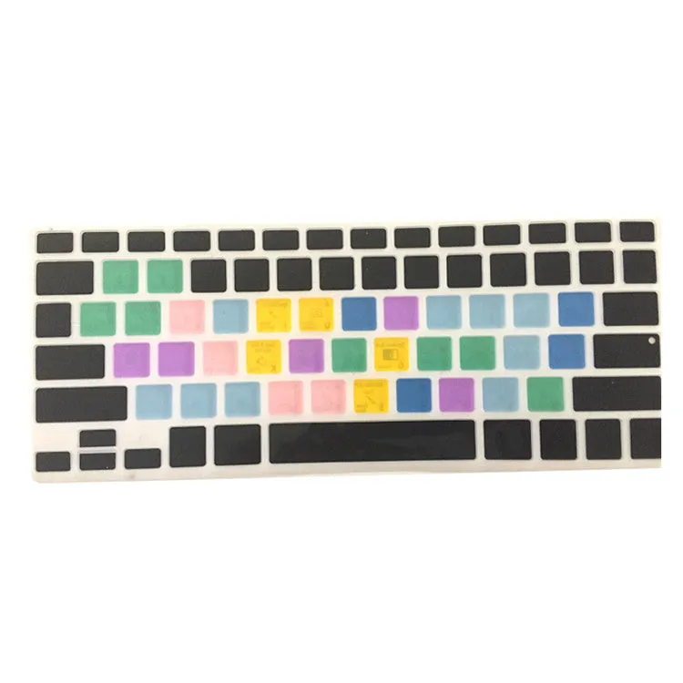Silicone keyboard cover with Adobe Illustrator shortcuts for MacBook Air and Pro 13 15 17 inch