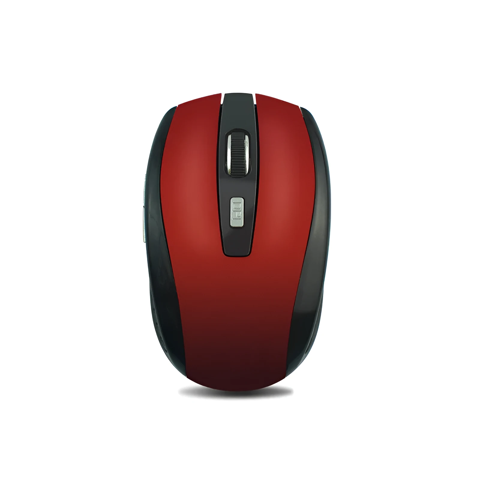 Matte wireless mouse in peacock blue with USB receiver, 2.4GHz, 1000dpi, six buttons, 101x60x35mm