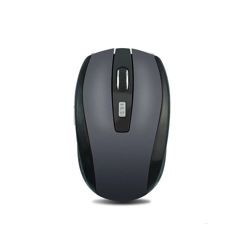 Matte wireless mouse in peacock blue with USB receiver, 2.4GHz, 1000dpi, six buttons, 101x60x35mm