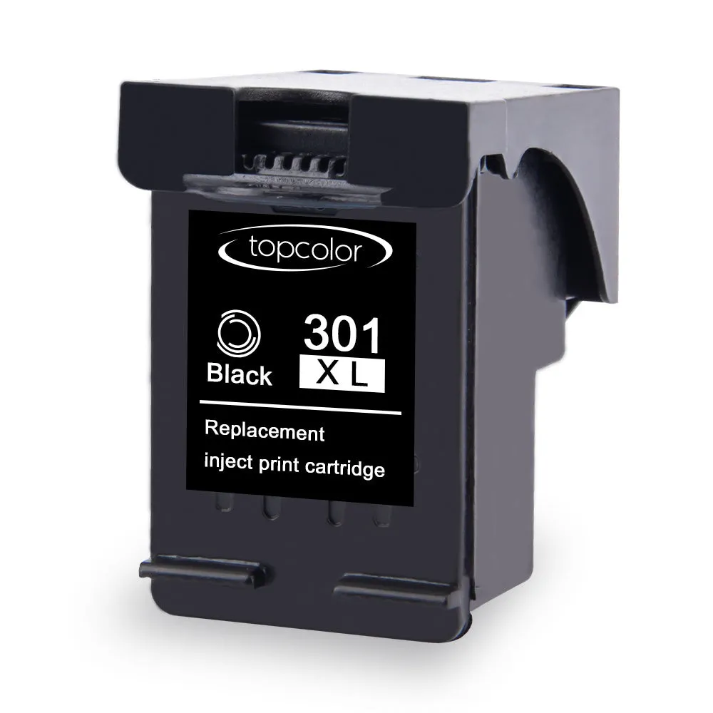 Topcolor 301XL replacement ink cartridge for HP 301, black and colour options, 15ml 17ml