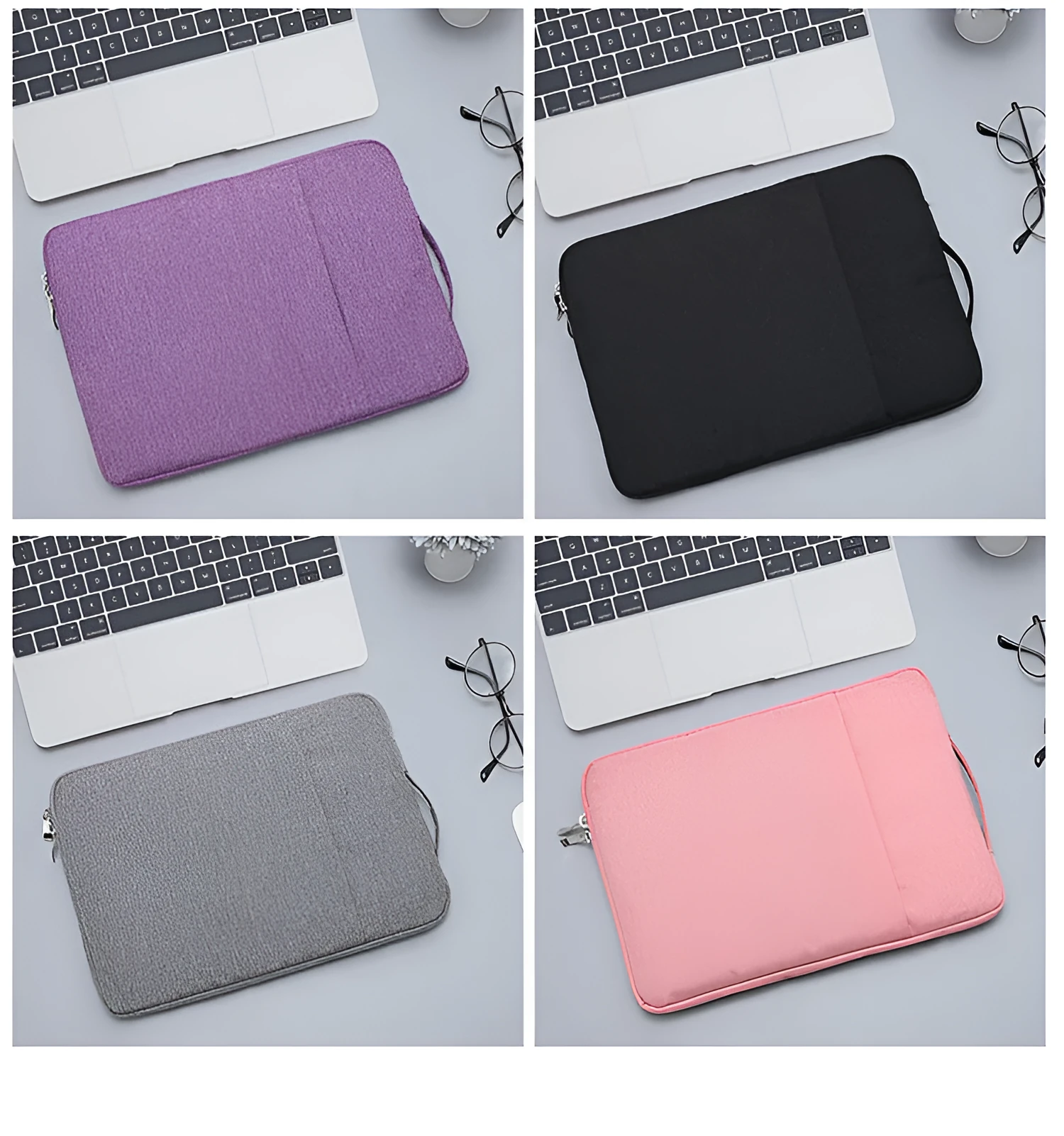 Oxford cloth laptop storage bag with zipper closure, available in multiple colours and sizes up to 15.6 inch