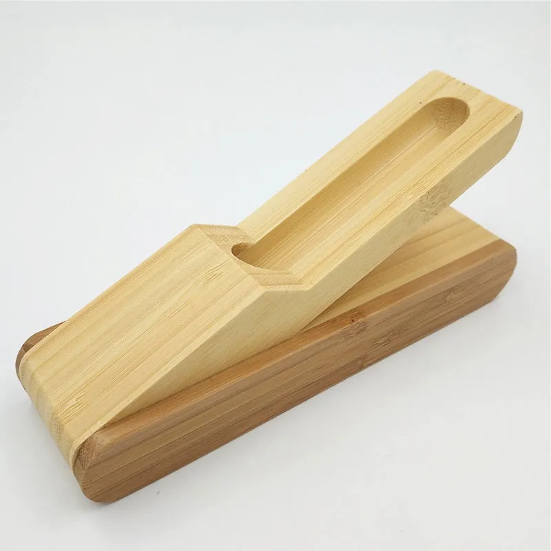 Bamboo signature pen set with ballpoint pen and pen case in true colour