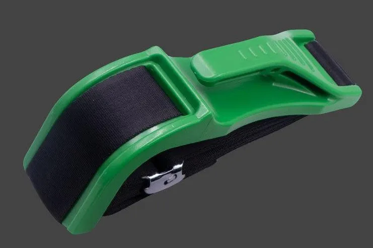 Black car seat belt cover for pregnant women with ABS injection frame, 60x200mm size on co-pilot belt