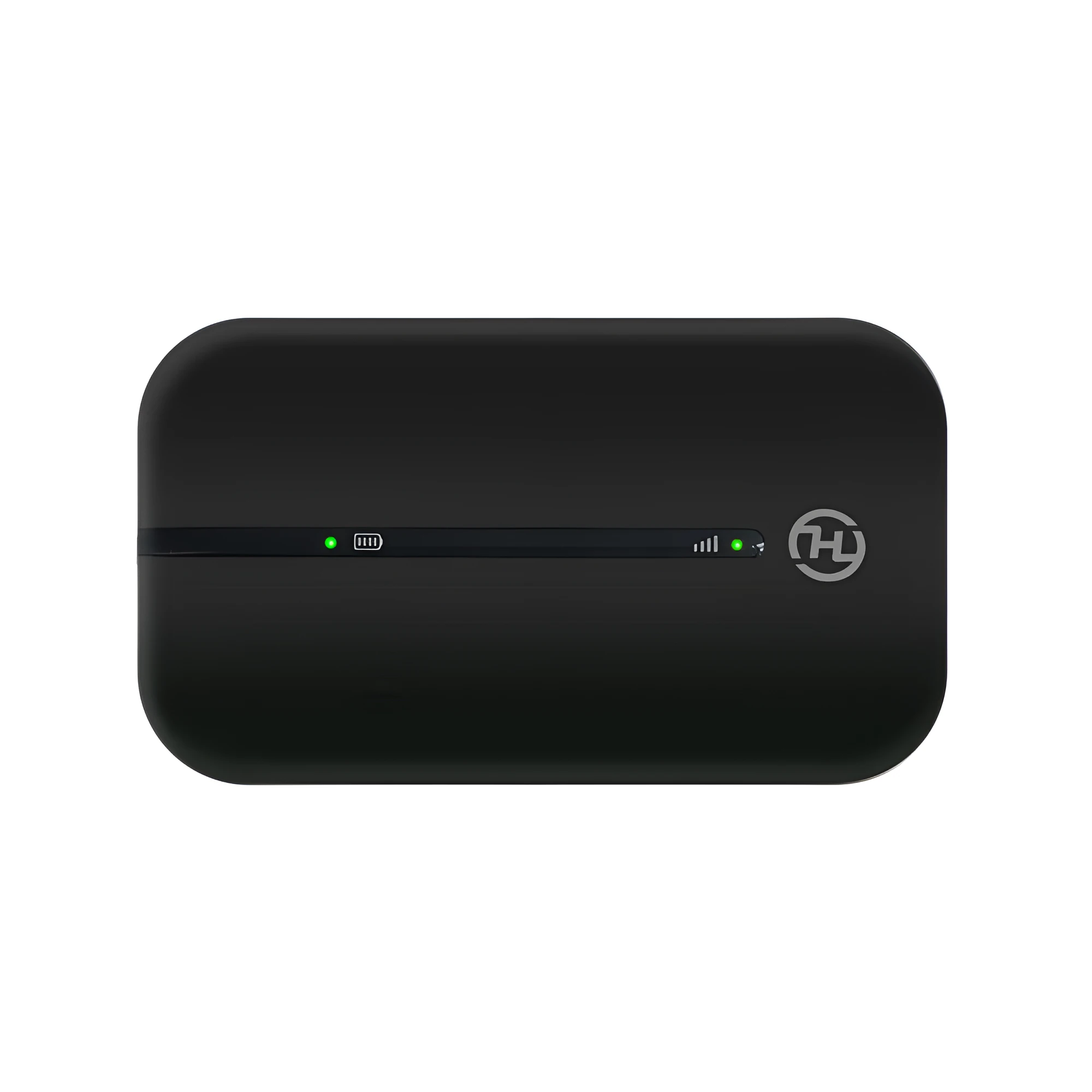 Unlocked 150Mbps Wi-Fi 4G router with lithium battery in black plastic casing