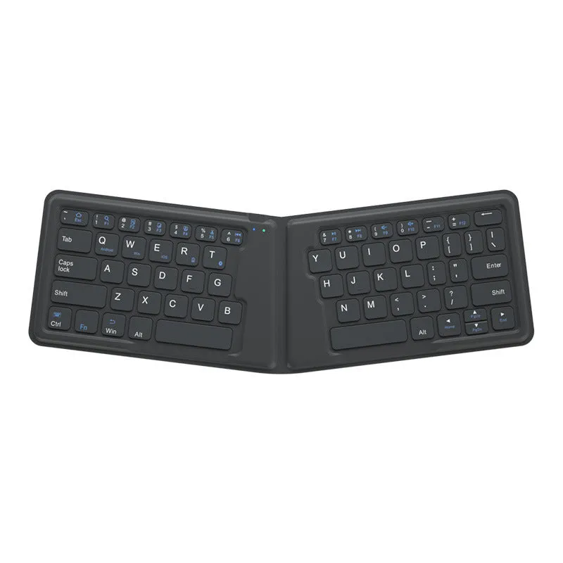Aerospace folding Bluetooth keyboard with 64 keys and USB charging cable