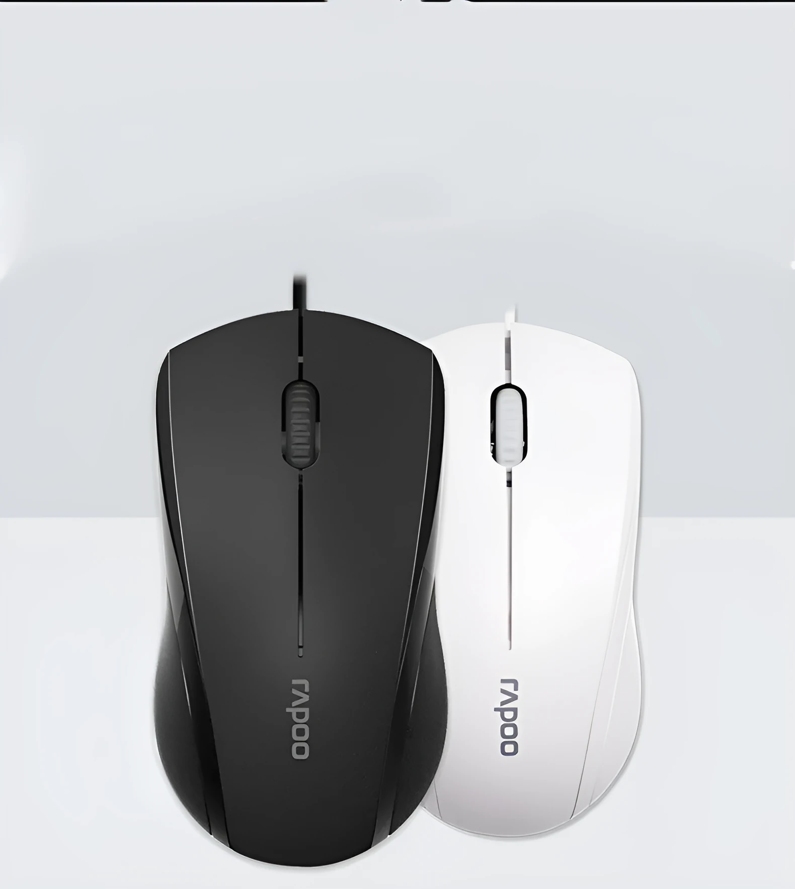 Black wired USB optical mouse with 1000dpi sensor, ergonomic shape, and 1.5-metre cable for desktop computers