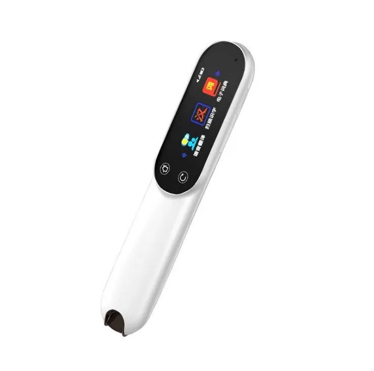 Three-generation WiFi smart scanning pen in pearl white with 16GB storage for textbook translation and scanning