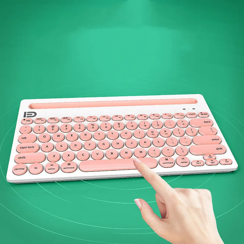 Wireless Bluetooth keyboard full-size 297x178x22mm slim profile Black colour desktop typing