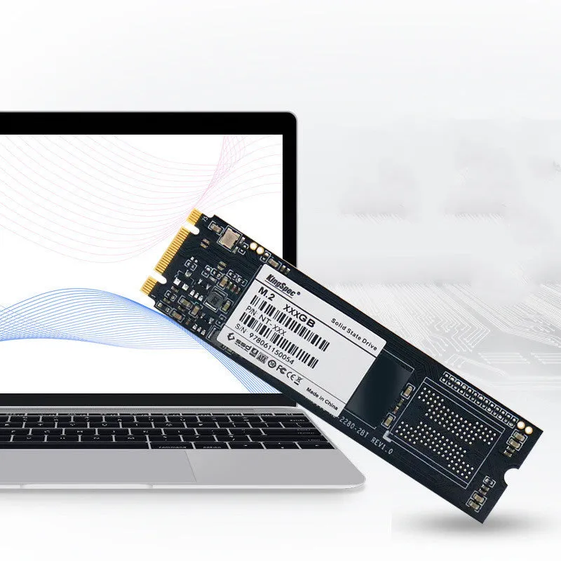 KingSpec M.2 NGFF 2280 SATA SSD solid state drive black PCB 22x80mm