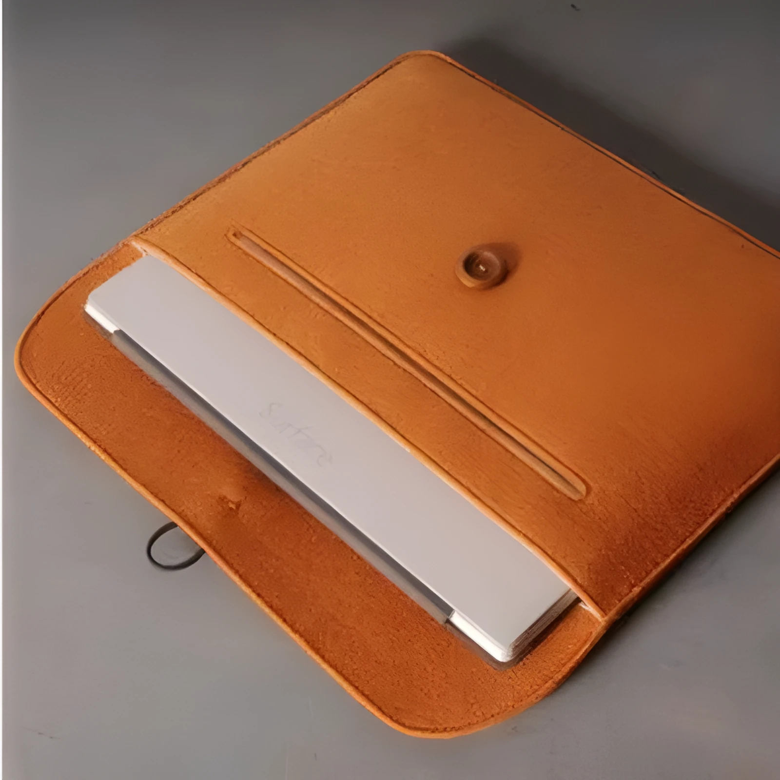 Grey felt laptop bag with padded interior, compatible with 13-inch MacBook and tablet computers