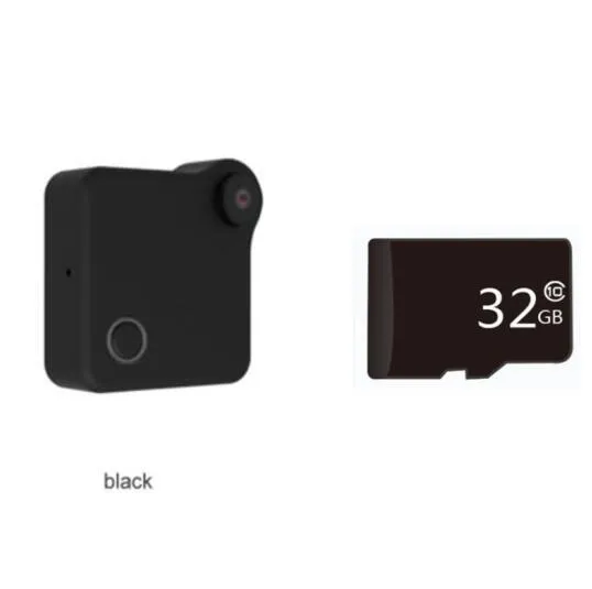 C1 CookyCam mini wearable body camera with clip and magnetic mount in black, 32g, 720p HD