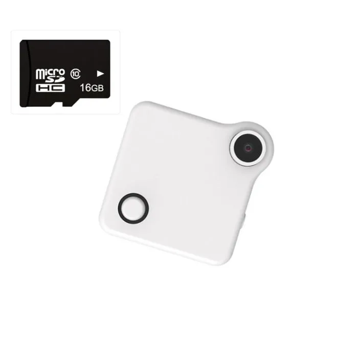 C1 CookyCam mini wearable body camera with clip and magnetic mount in black, 32g, 720p HD