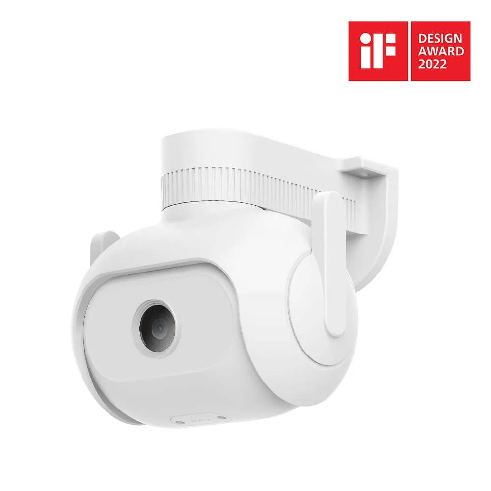 IMILAB EC5 outdoor floodlight security camera in white with 2K resolution and 360 degree rotation