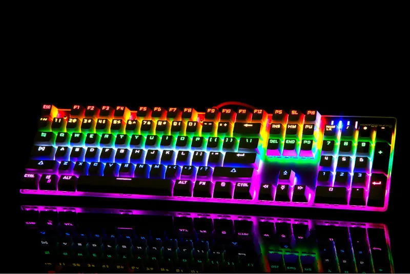 CK61 RGB compact 61-key mechanical keyboard with black body and transparent ABS keycaps