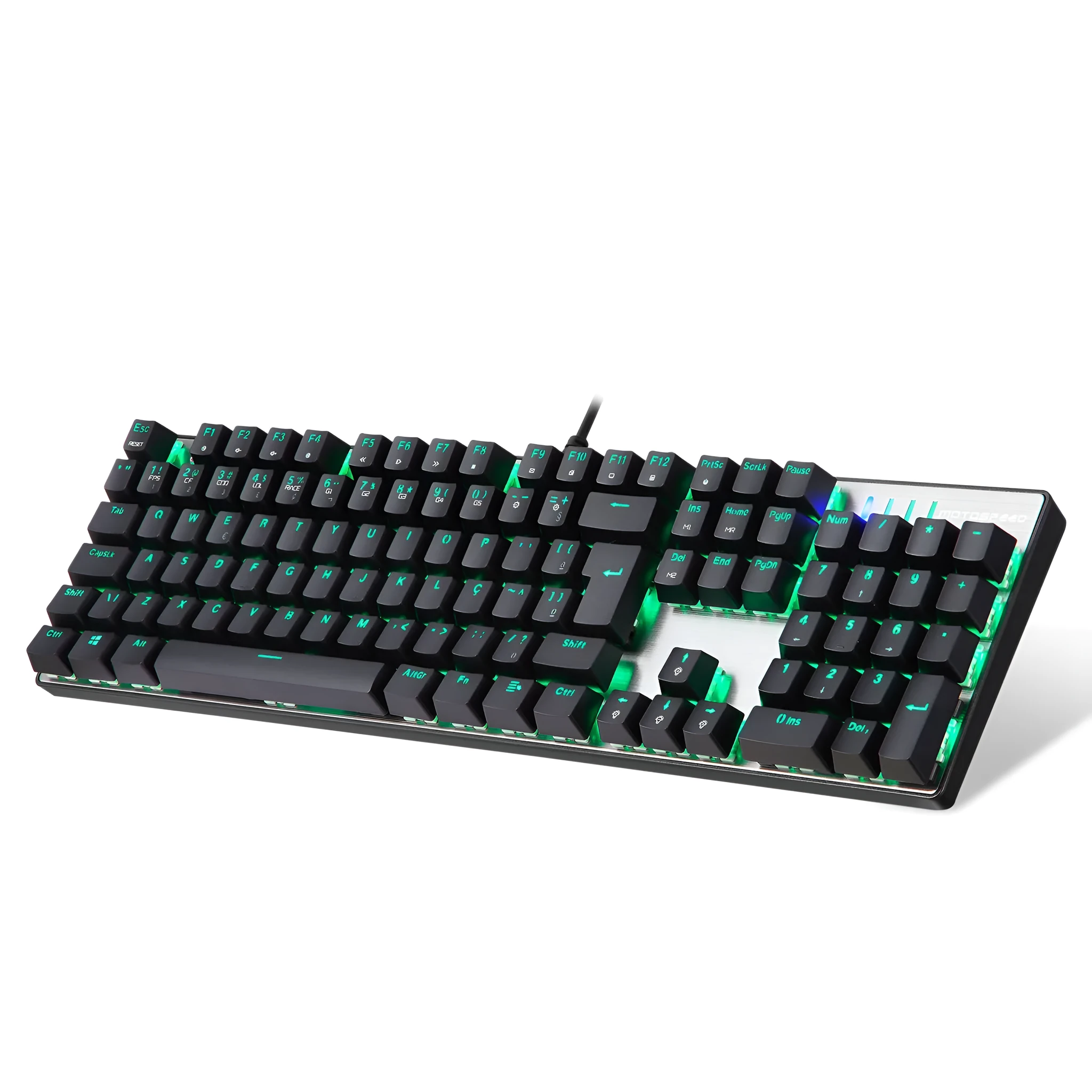 CK61 RGB compact 61-key mechanical keyboard with black body and transparent ABS keycaps