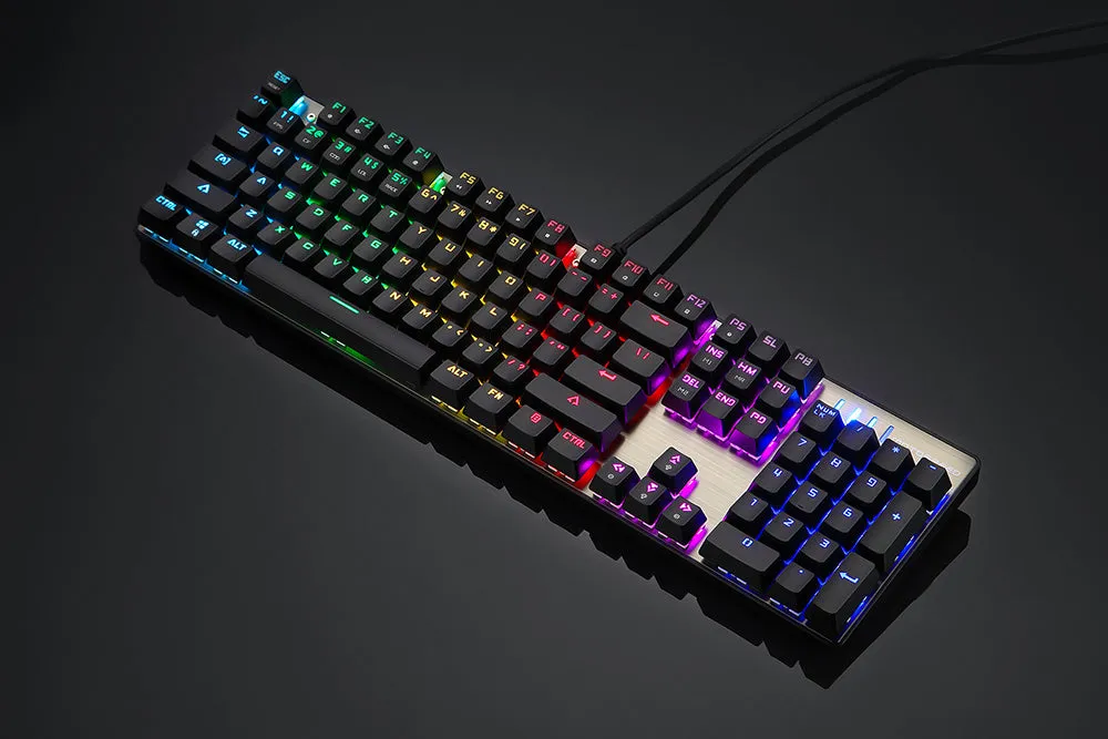 CK61 RGB compact 61-key mechanical keyboard with black body and transparent ABS keycaps